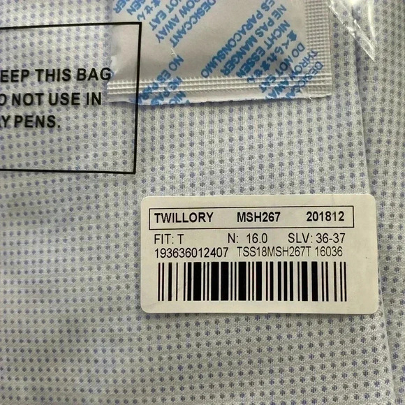 Twillory Tailored Essentials Non-iron Safe Cotton Dress Shirt - Picture 6 of 6